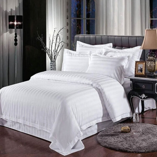 DULEX WHITE BEDSHEETS SET